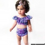 Occitop Bikini Set Girls Split Swimsuit Baby Kids Boat Neck Colorful Shell Swimwear  B07QB639Y4